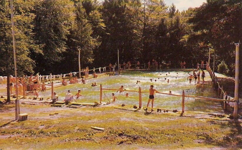 Postcard The Pool Camp Nawakwa Arendtsville PA 