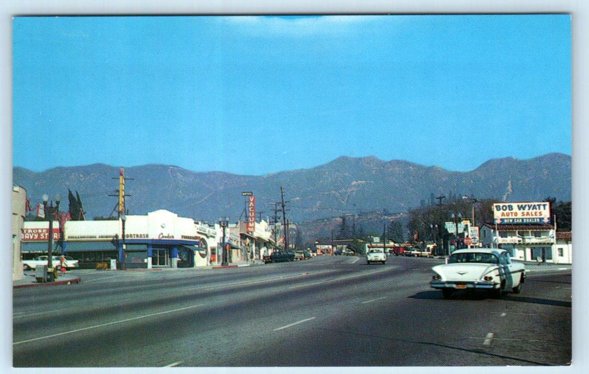 MONTROSE, California CA ~ MONTROSE AVENUE Street Scene c1950s Postcard