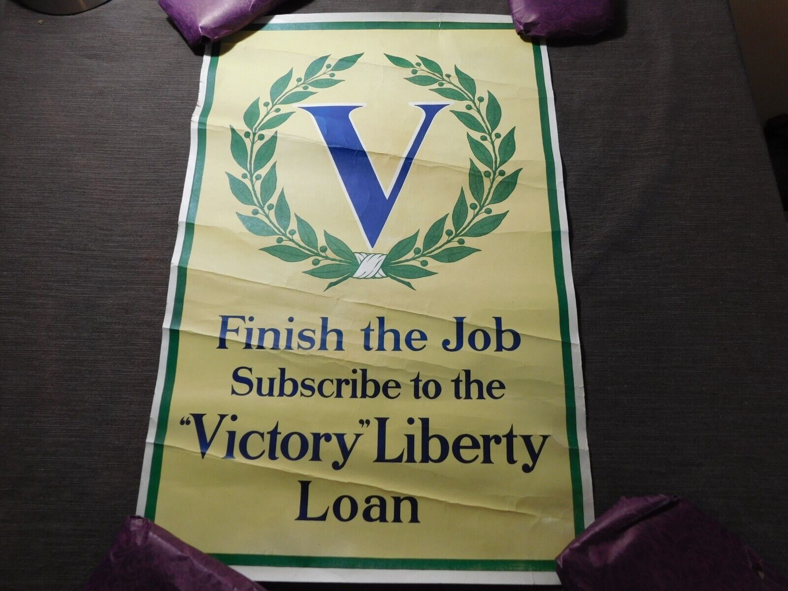 VINTAGE WWI WORLD WAR 1 POSTER VICTORY LIBERTY LOAN