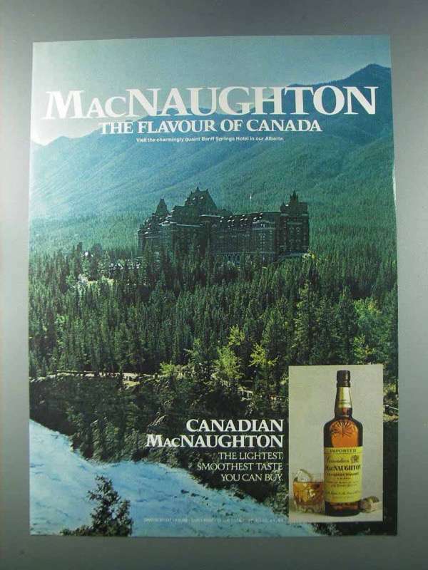 1981 Canadian MacNaughton Whisky Advertisement - The Flavour