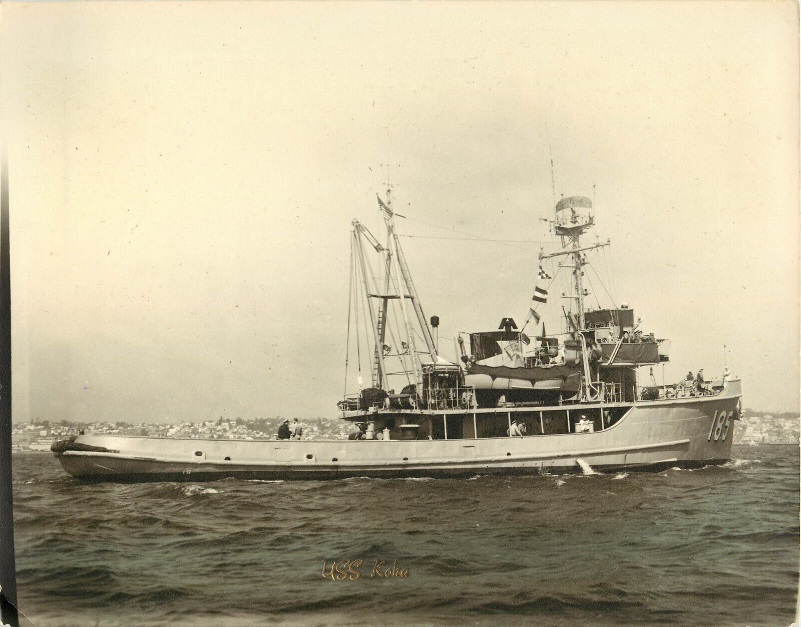8X10 Photo of USS Koka ATA-185  US Navy Tugboat Ocean Tug
