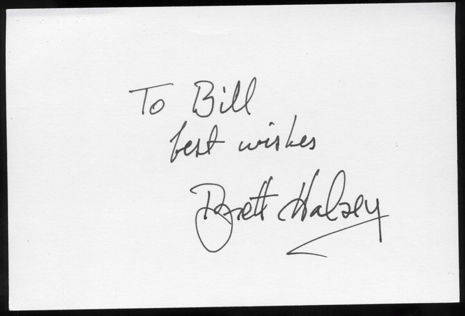 Brett Halsey signed autograph auto 4x5 Cut Actor in The Young & The Restless
