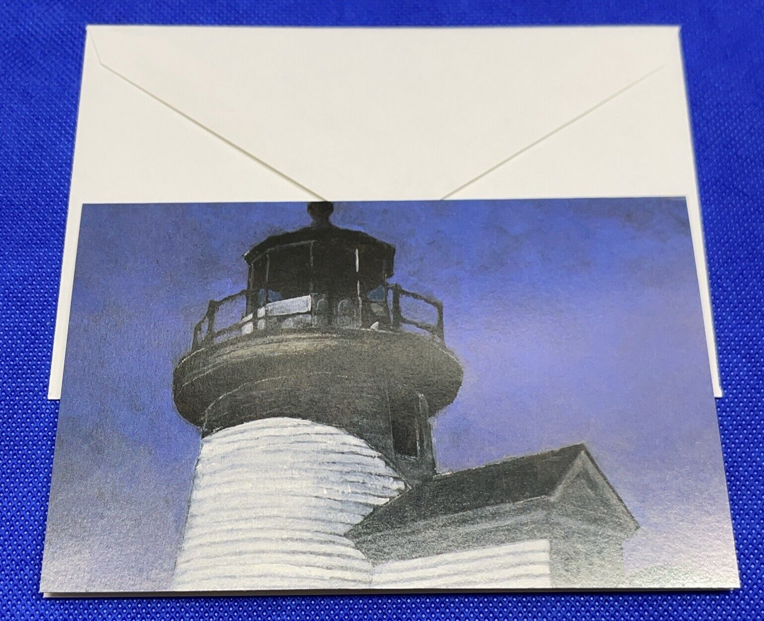Acrylic Paint by Thomas Payne “Lighthouse” Card Blank Inside w/ Envelope Vintage