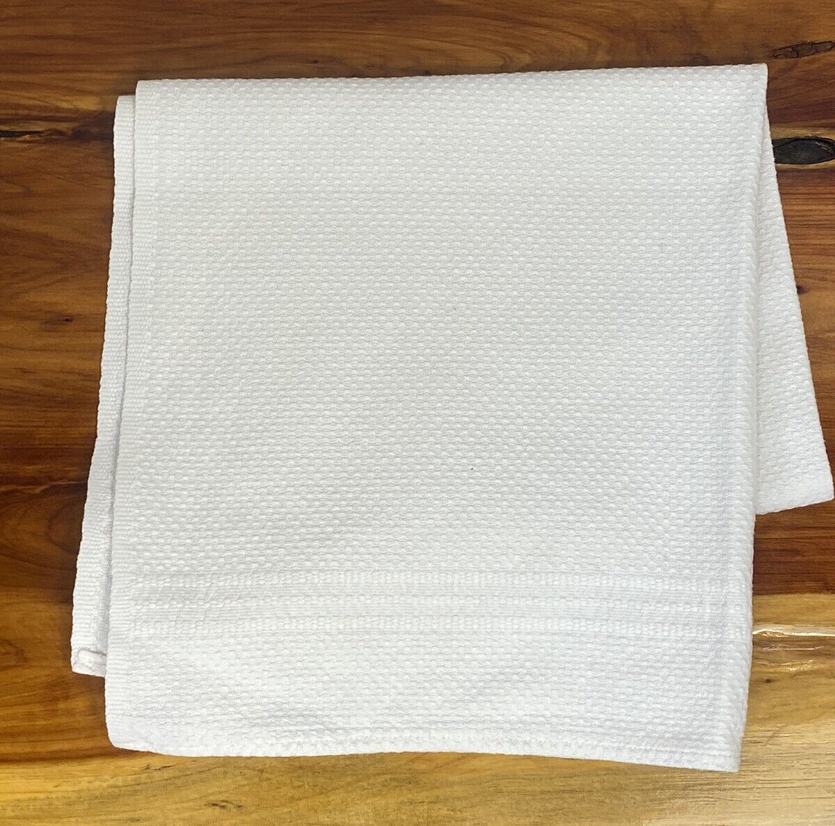 Single White Vintage Cannon Kitchen Hand Towel Cotton 31\