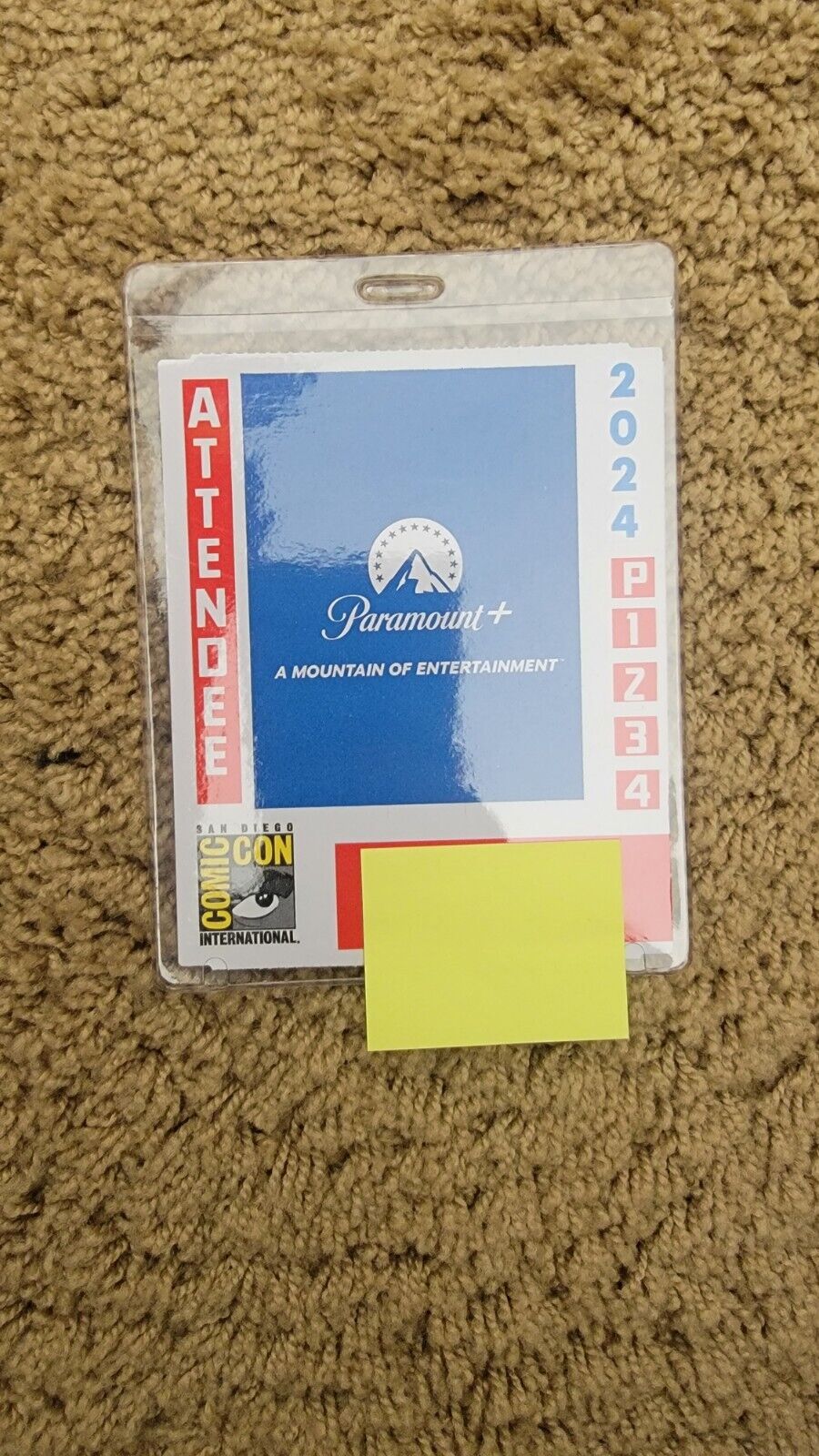 SDCC San Diego Comic-Con 2024 4 day Ticket Female Badge w Preview Night