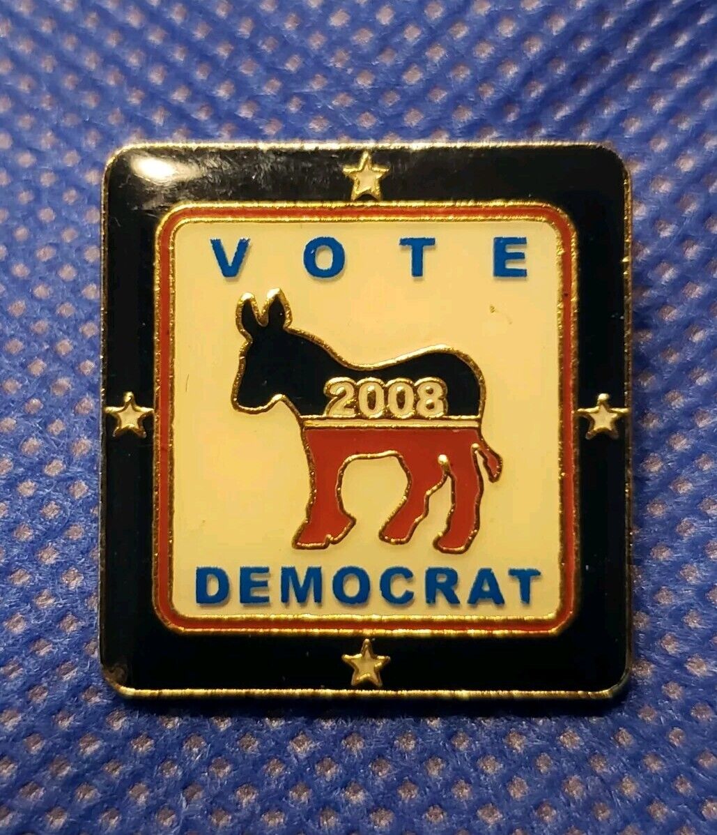 Vote Democrat 2008 Donkey Clasp Pin Tie Tack 1\