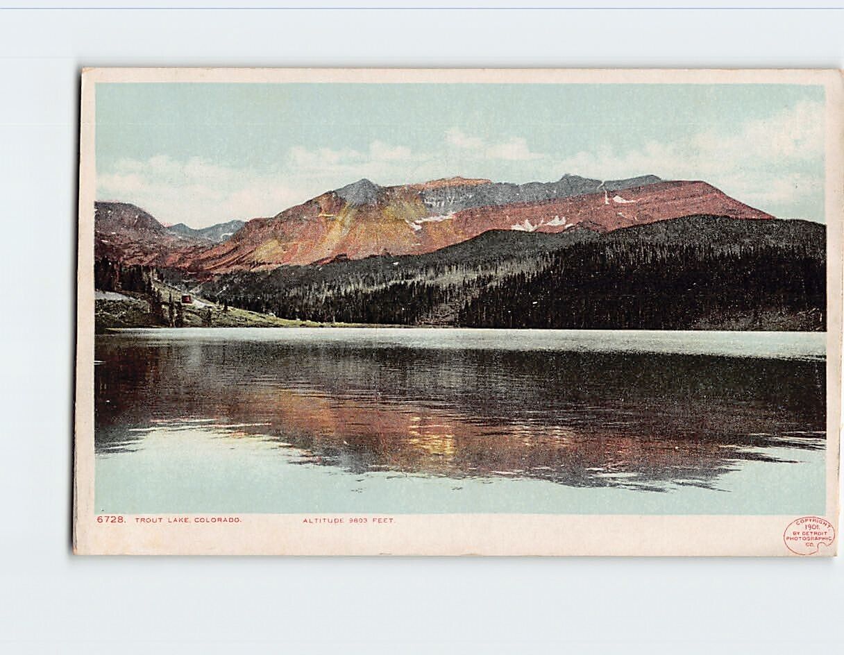 Postcard Trout Lake Colorado USA