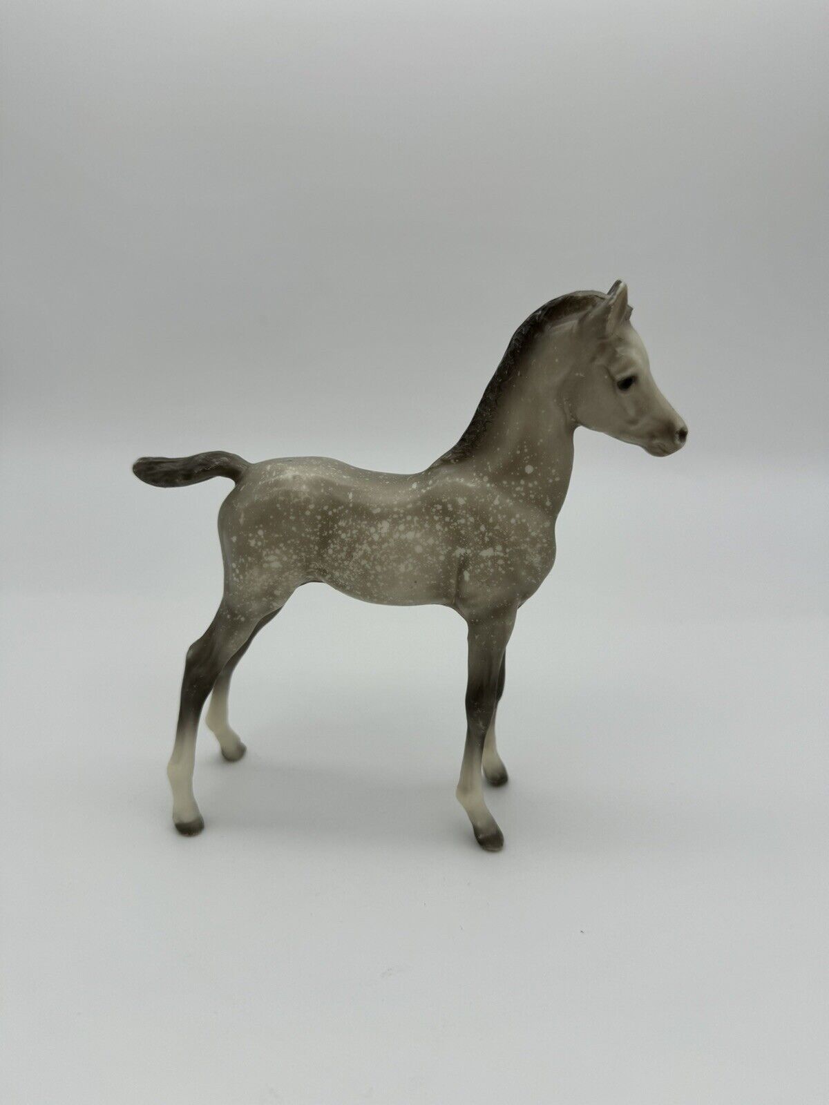 Vintage Breyer #220 WILD Dapple Grey Proud Arabian Foal-Pink Nose/Ears
