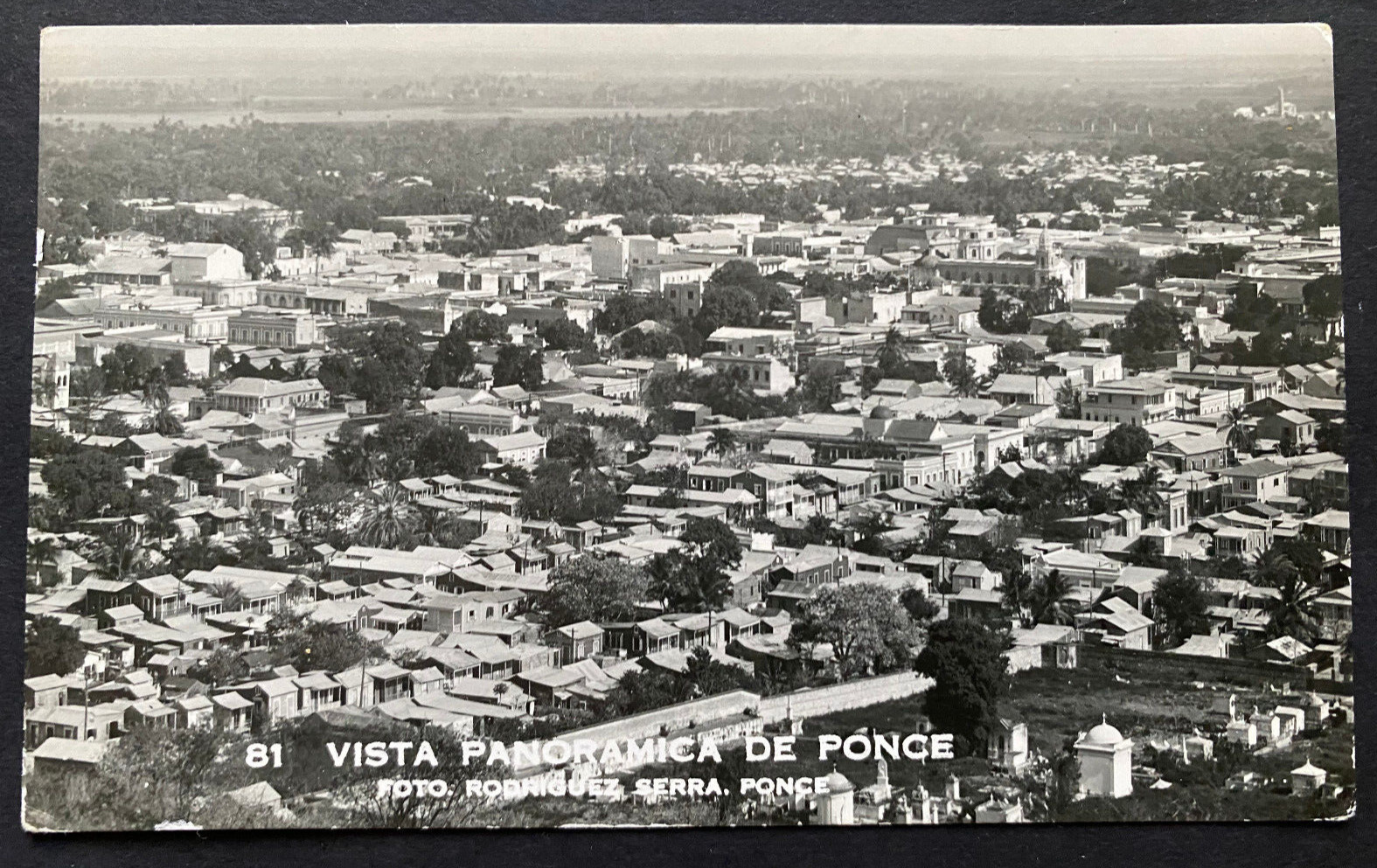 Puerto Rico, 1950s, RPPC, TARJETA POSTAL, Ponce - Holland, posted