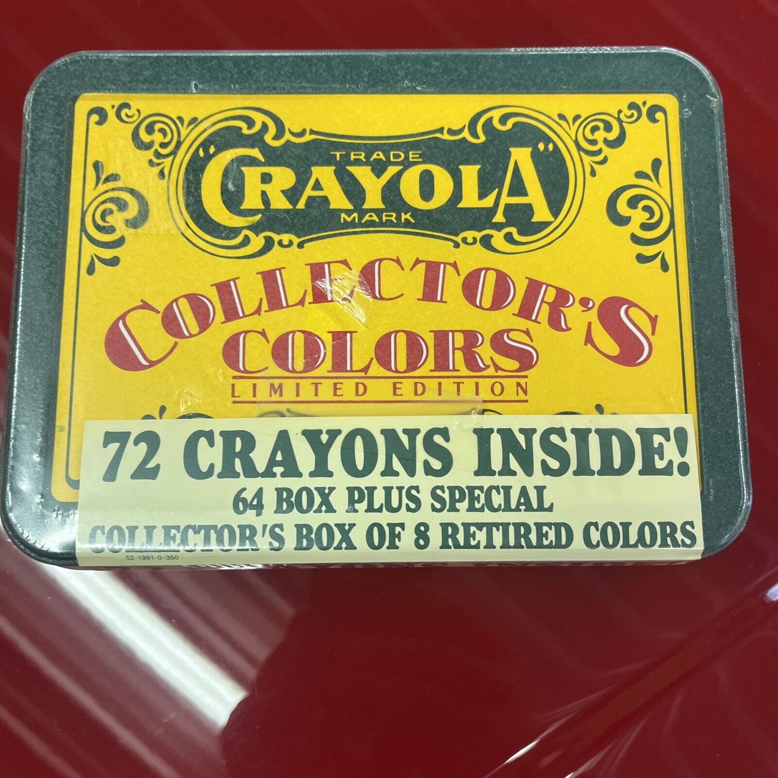 Crayola Collectors Colors Limited Edition, Tin w/ 72 Crayons - 1991 New In Wrap