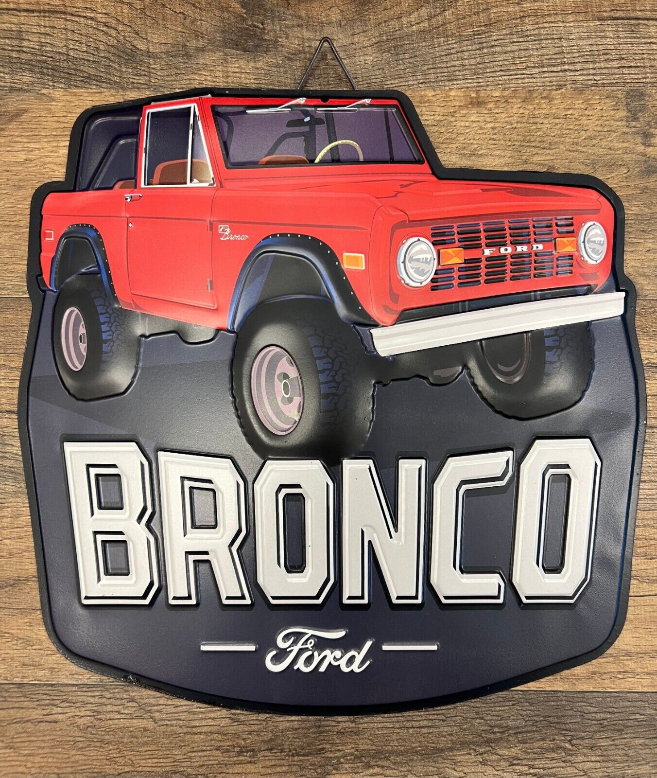 Ford Bronco Metal Sign 12\