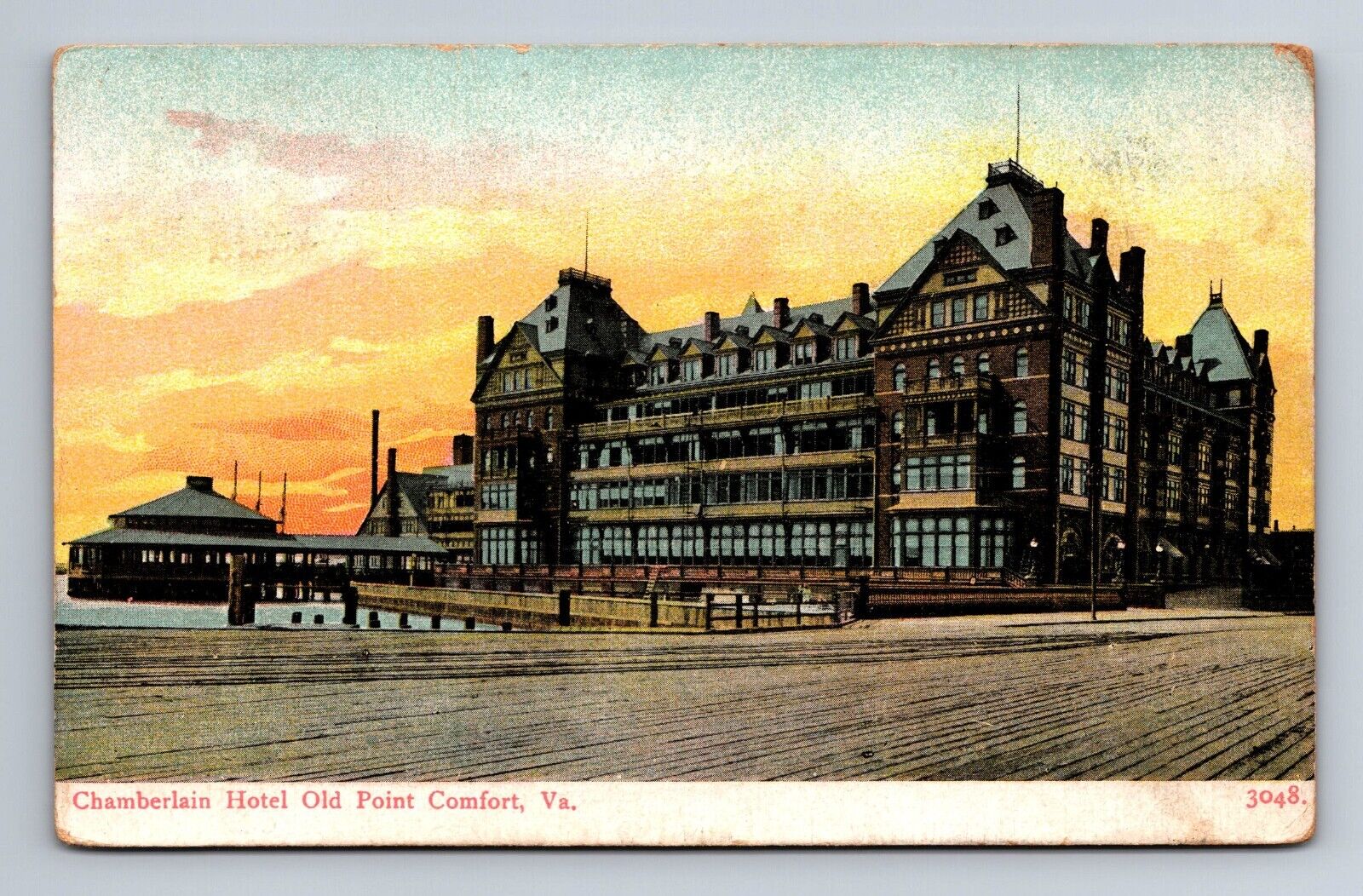 Chamberlain Hotel Old Point Comfort Virgina Postcard c1907