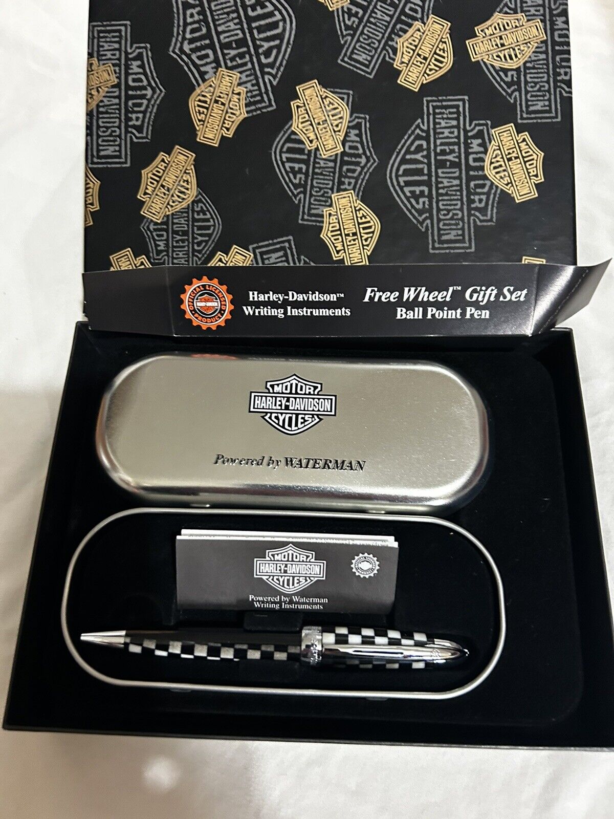 Harley-Davidson Free Wheel Pen Gift Set by Waterman product  of France NEW
