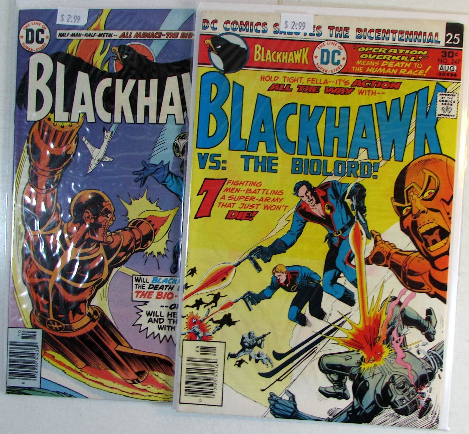 Blackhawk Lot of 2 #248,247 DC Comics (1976) VF/NM 1st Print Comic Books