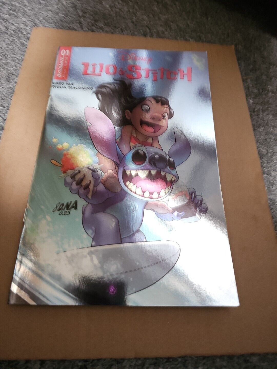 Lilo and Stitch 1F Nakayama Foil Variant NM 2024 COMES BAGGED AND BOARDED 