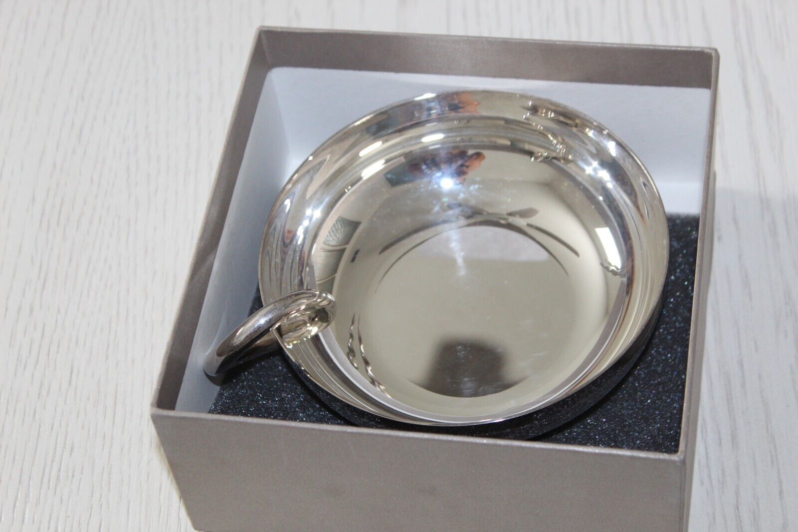Christofle Vertigo Silver Plate Bangle Medium Bowl