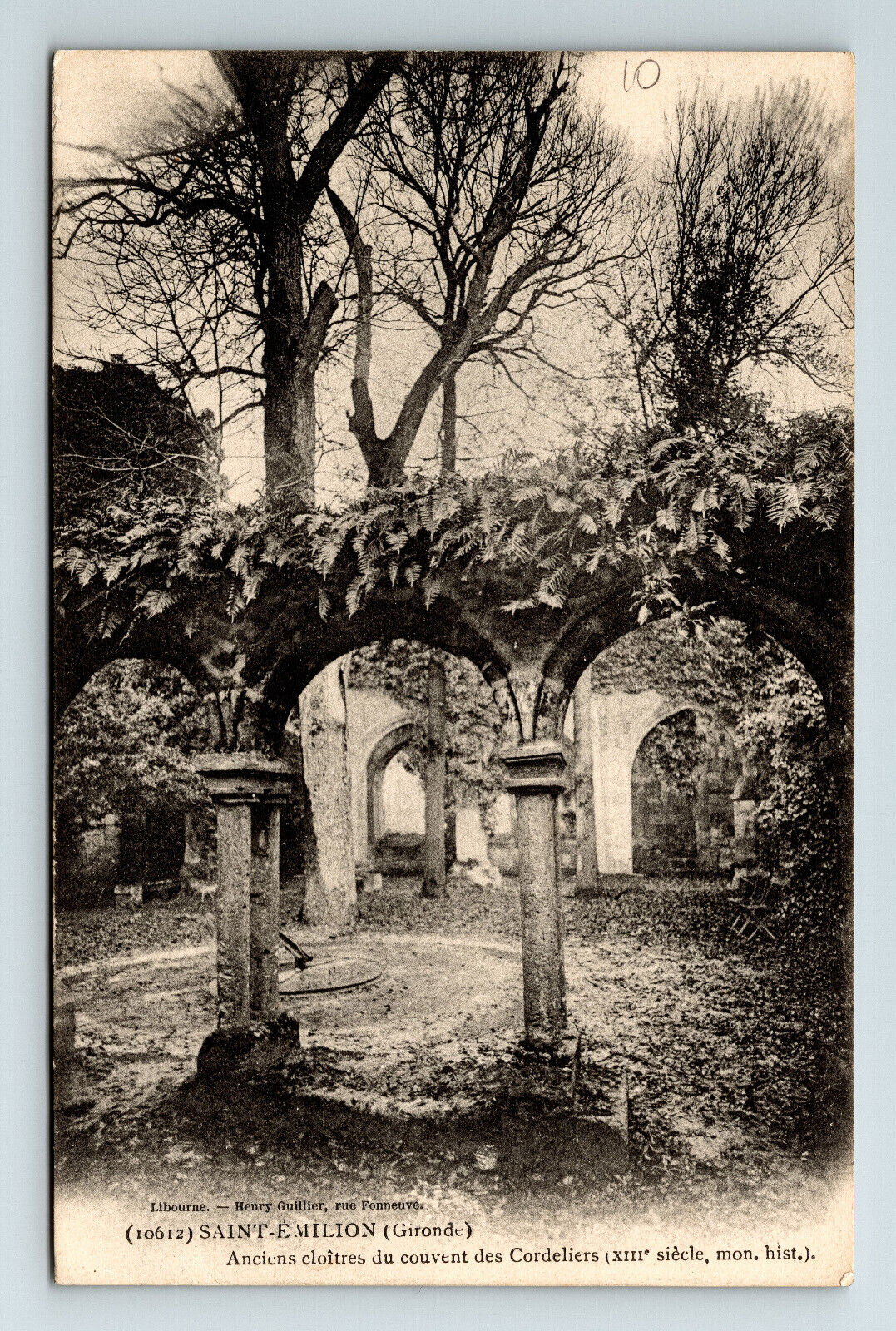 Postcard Saint-Emilion France Cloisters of the Cordeliers Convent
