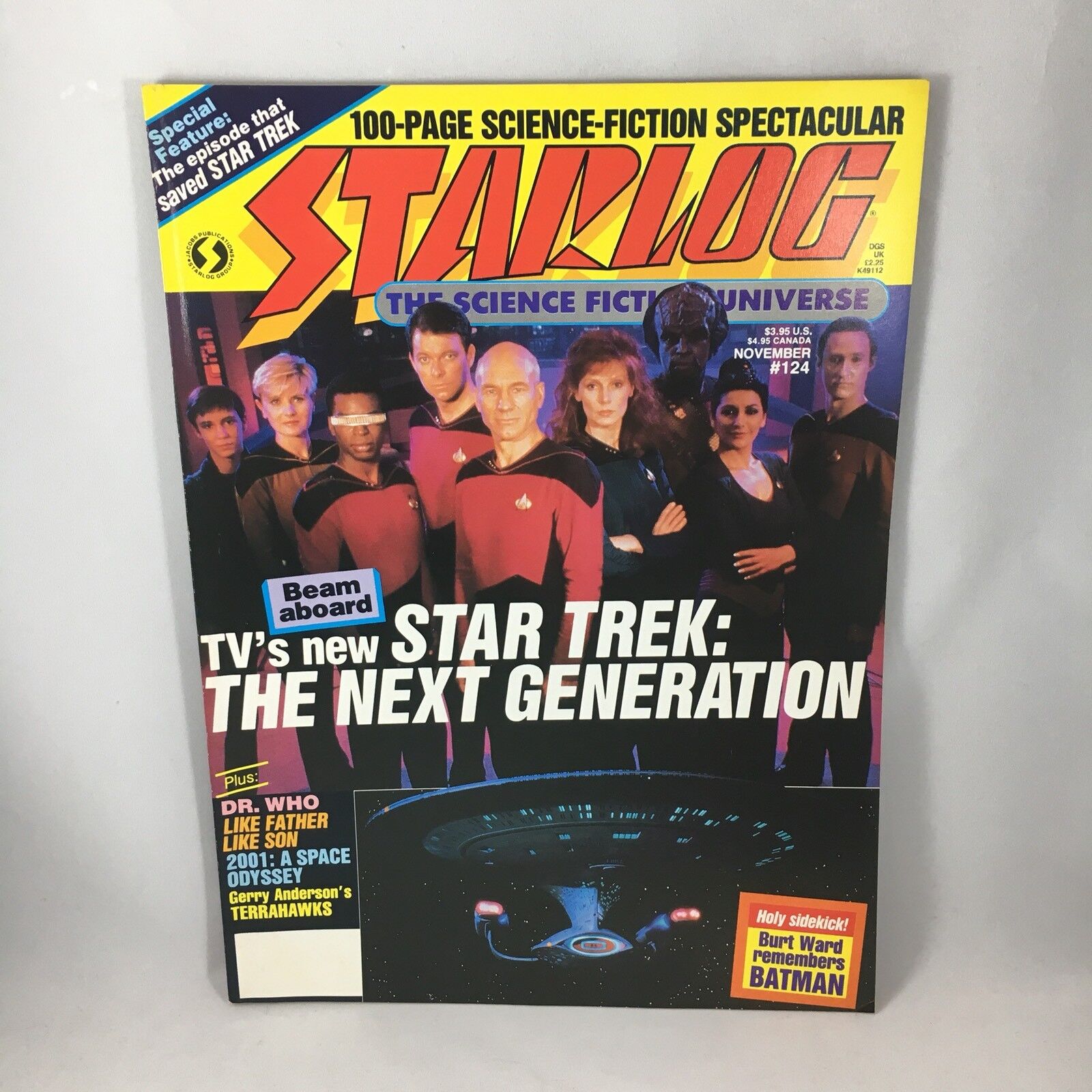 STARLOG Vintage Magazine Nov 1987  #124 Star Trek Next Generation Dr. Who G1