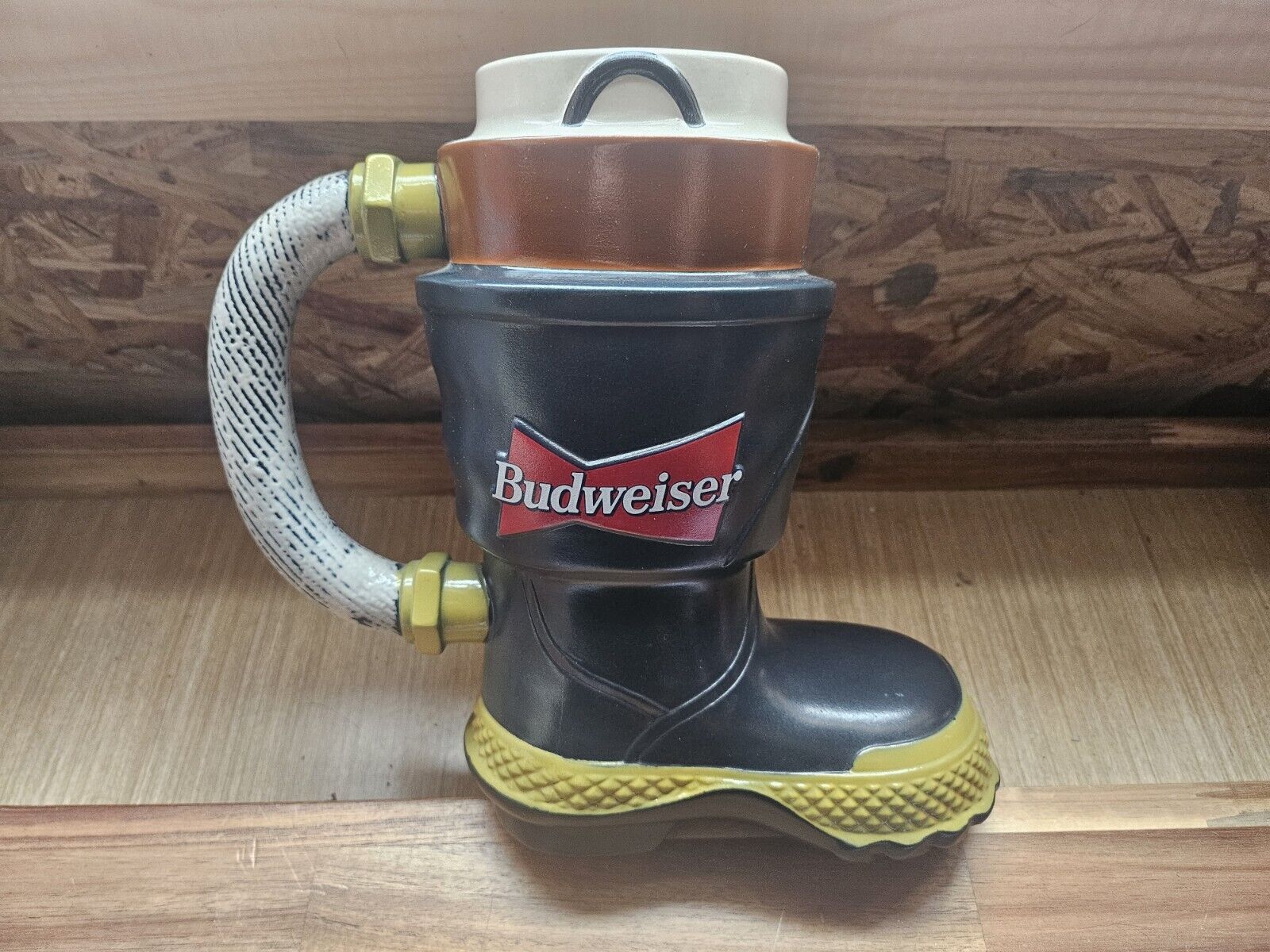 1997 BUDWEISER Fire Fighters Boot Beer Stein Mug VINTAGE 🍺 