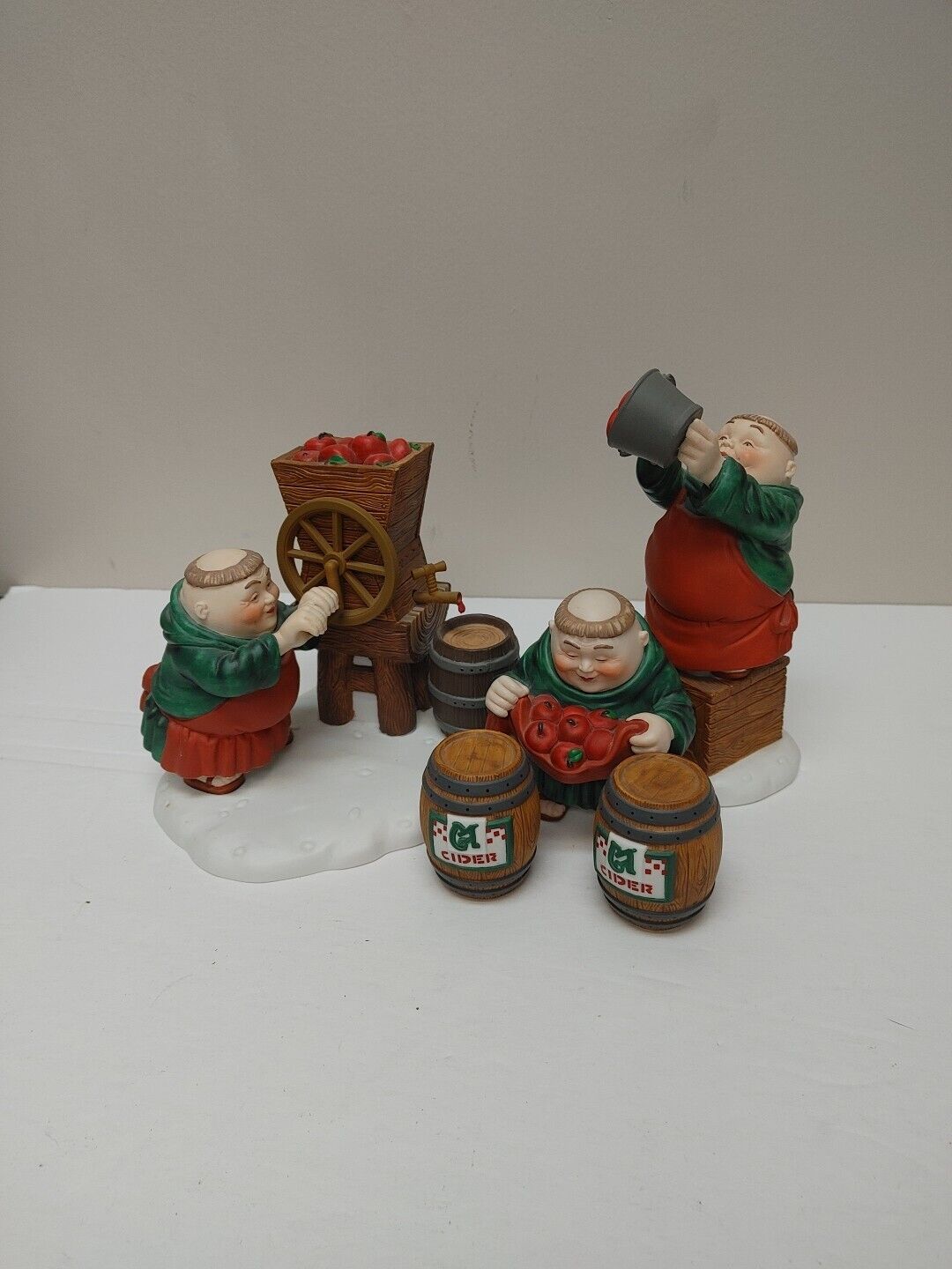 Department 56 Merry Makers Lot Christmas Monks Not Complete Set