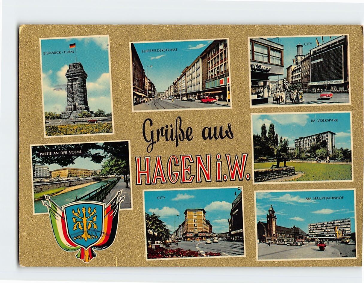 Postcard Grüße aus Hagen i. W., Hagen, Germany