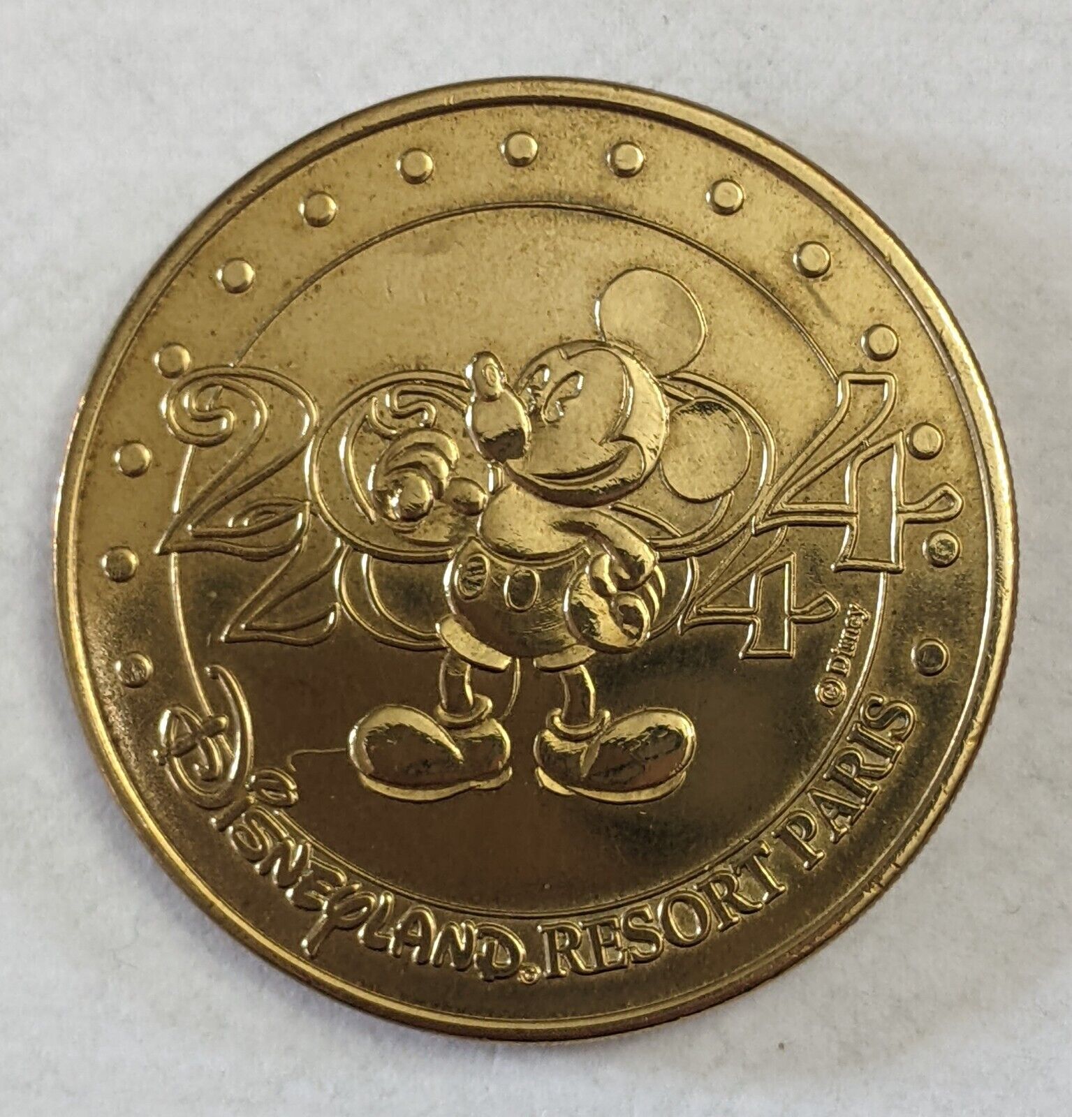 77 Monnaie de Paris Disney Disneyland Medallion: #1 2004 S Mickey--Very Rare