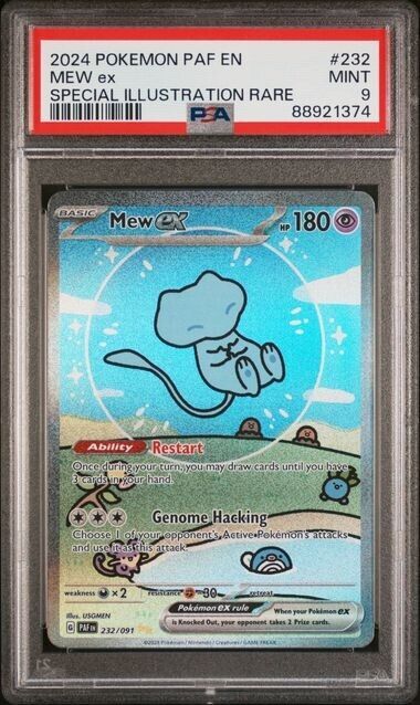 Pokemon Mew ex 232/091 Special Illustration Rare ENG PSA 9 Mint