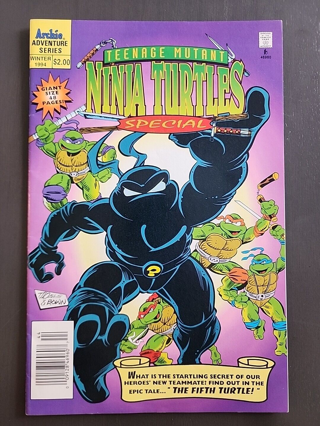 TMNT Special Winter 1994 5th Turtle RARE Newsstand High Grade $600-900 Graded?