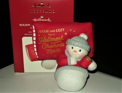 2020 Hallmark WARM AND COZY Christmas Snowman  MOVIE CHANNEL ORNAMENT 