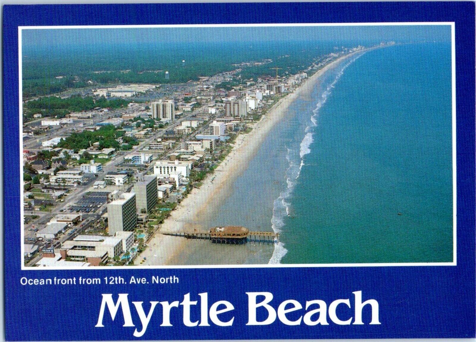 Greetings from Myrtle Beach South Carolina Aerial View Postcard