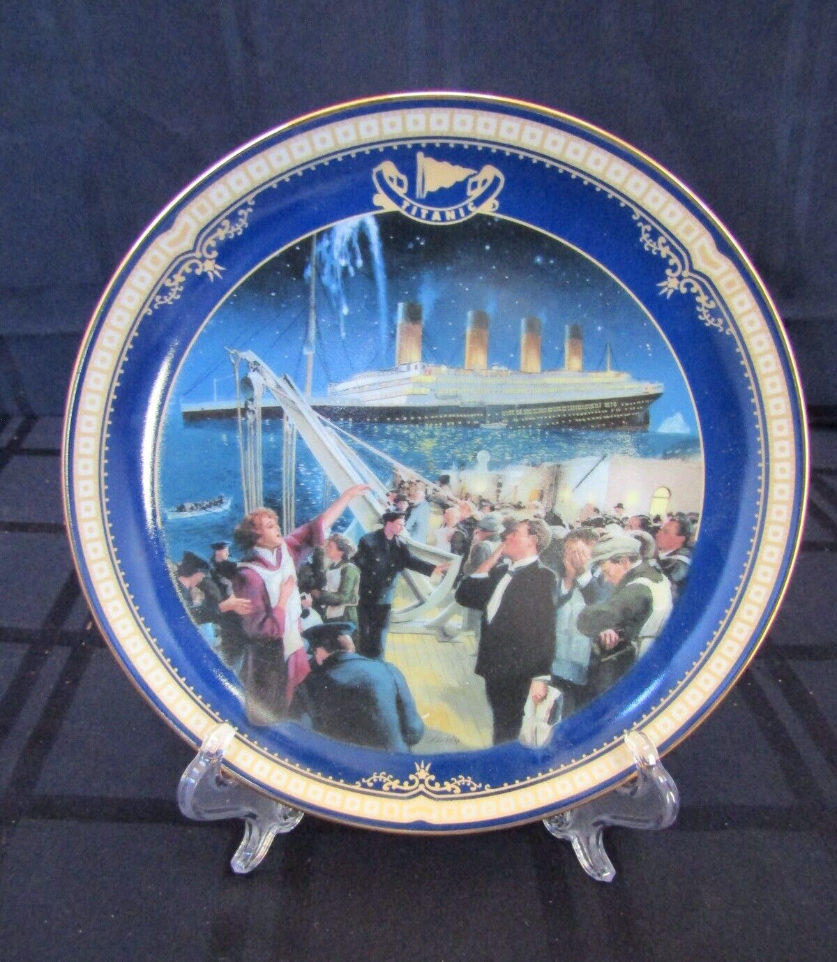 Titanic Bradford Exchange Collector Plate #12, The Final Farewell, Plate # 9557A
