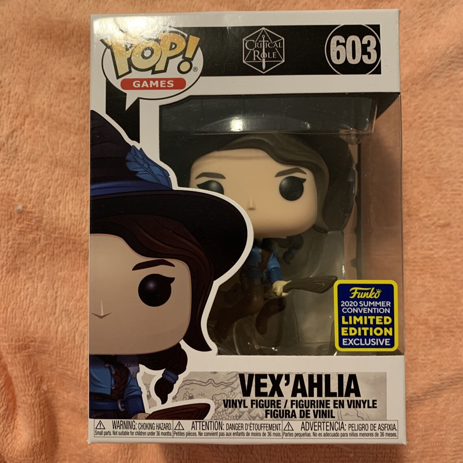FUNKO POP CRITICAL ROLE: VEX\'AHLIA #603 ON BROOM SDCC LIMITED  EDITION 2020