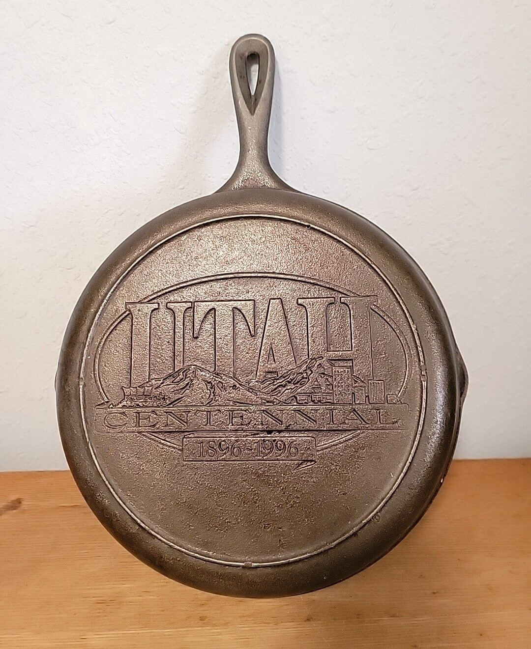 Rare Lodge Cast Iron Skillet Utah Centennial 1896-1996