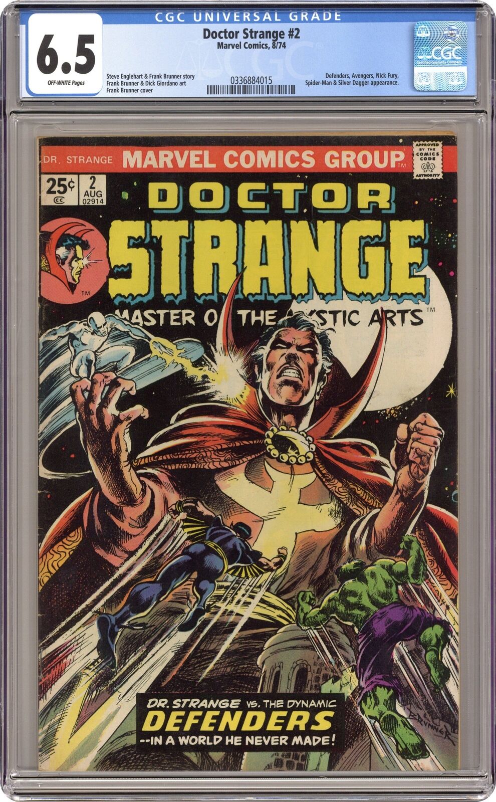 Doctor Strange #2 CGC 6.5 1974 0336884015