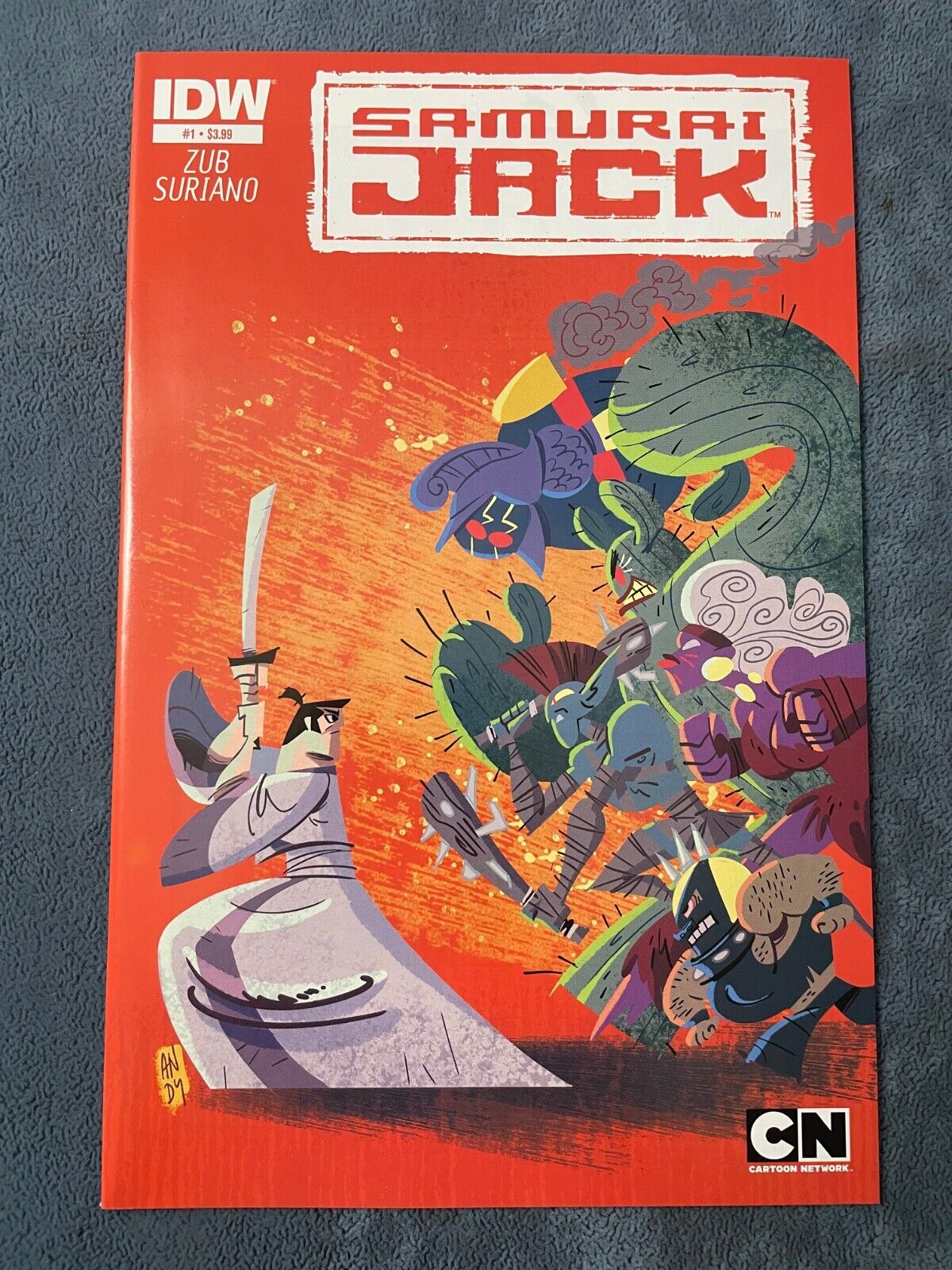 Samurai Jack #1 2013 IDW Comic Book Jim Zub Andy Suriano Cover NM