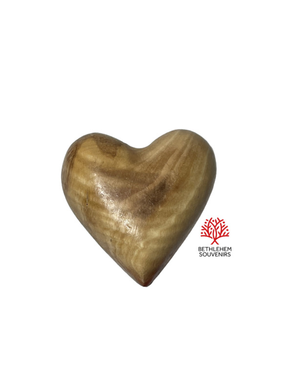 A Lot Of 50 Olive Wood Heart Hand Made Bethlehem Craft Love Gift Wholesale Heart