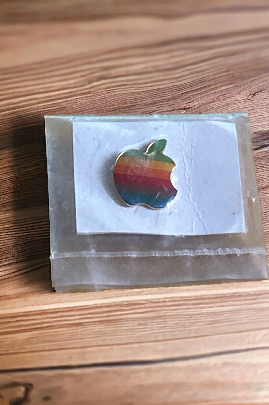 Vintage Apple Macintosh Rainbow Logo brooch / pin