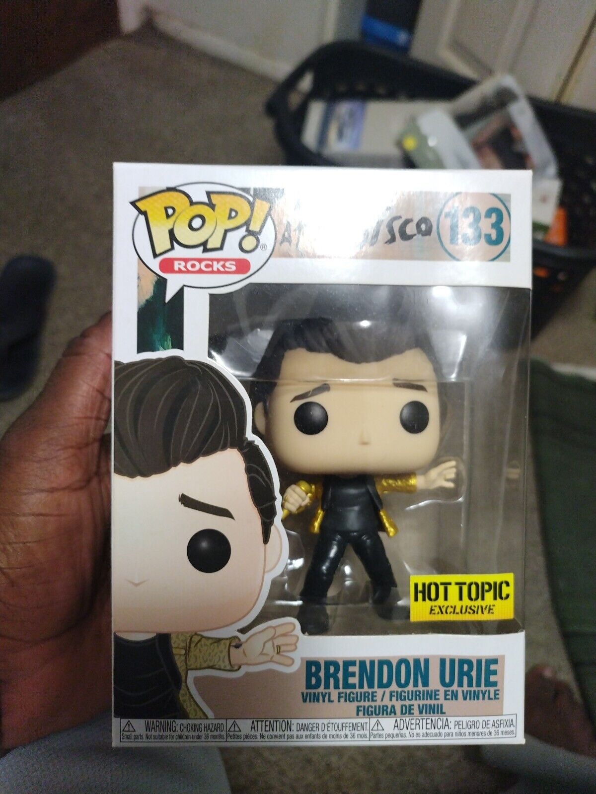Funko Pop Panic At The Disco Brendon Urie # 133 Exclusive Hot Topic