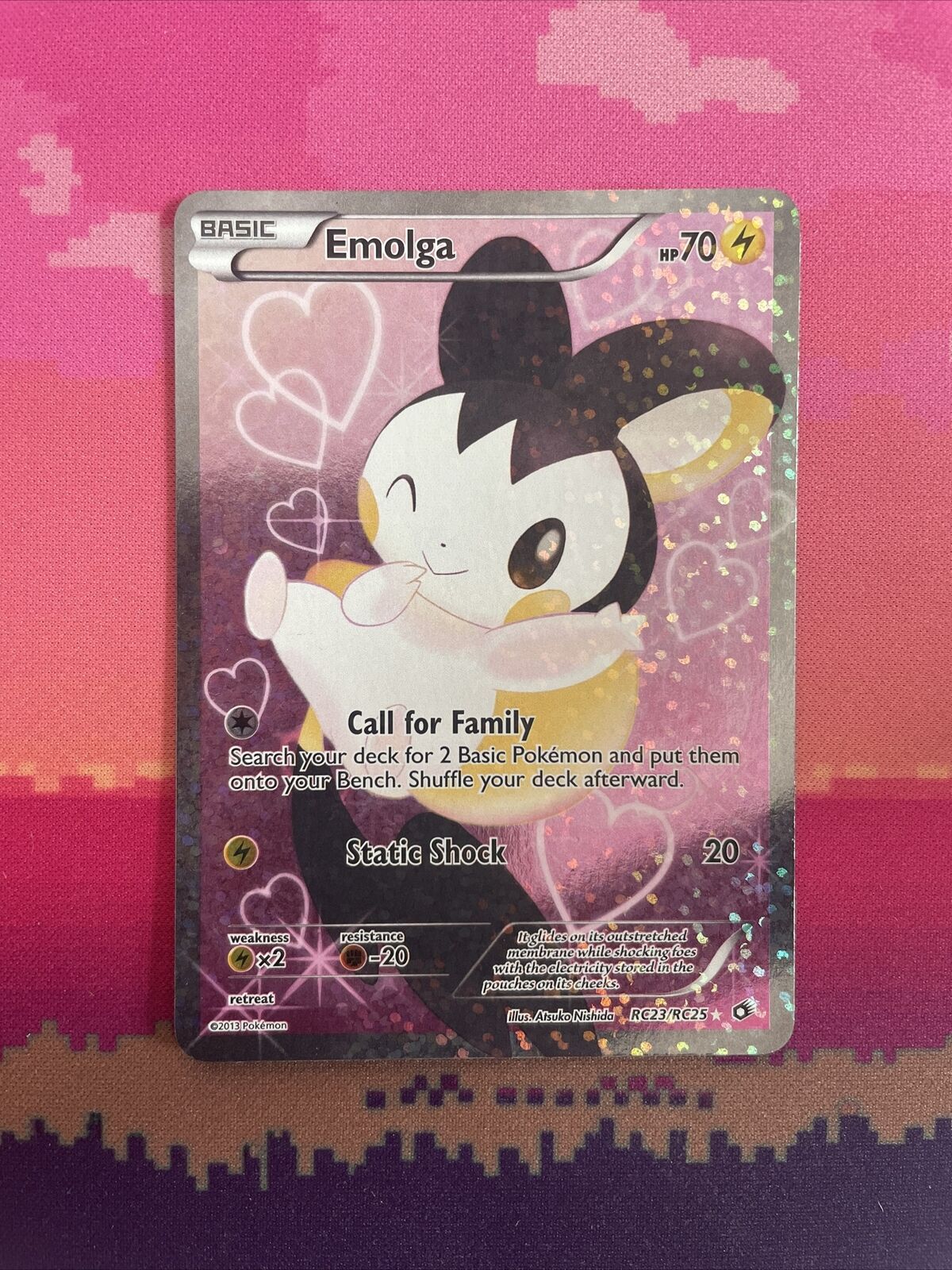 Pokemon Card Emolga Radiant Collection Legendary Treasures RC23/RC25 NM