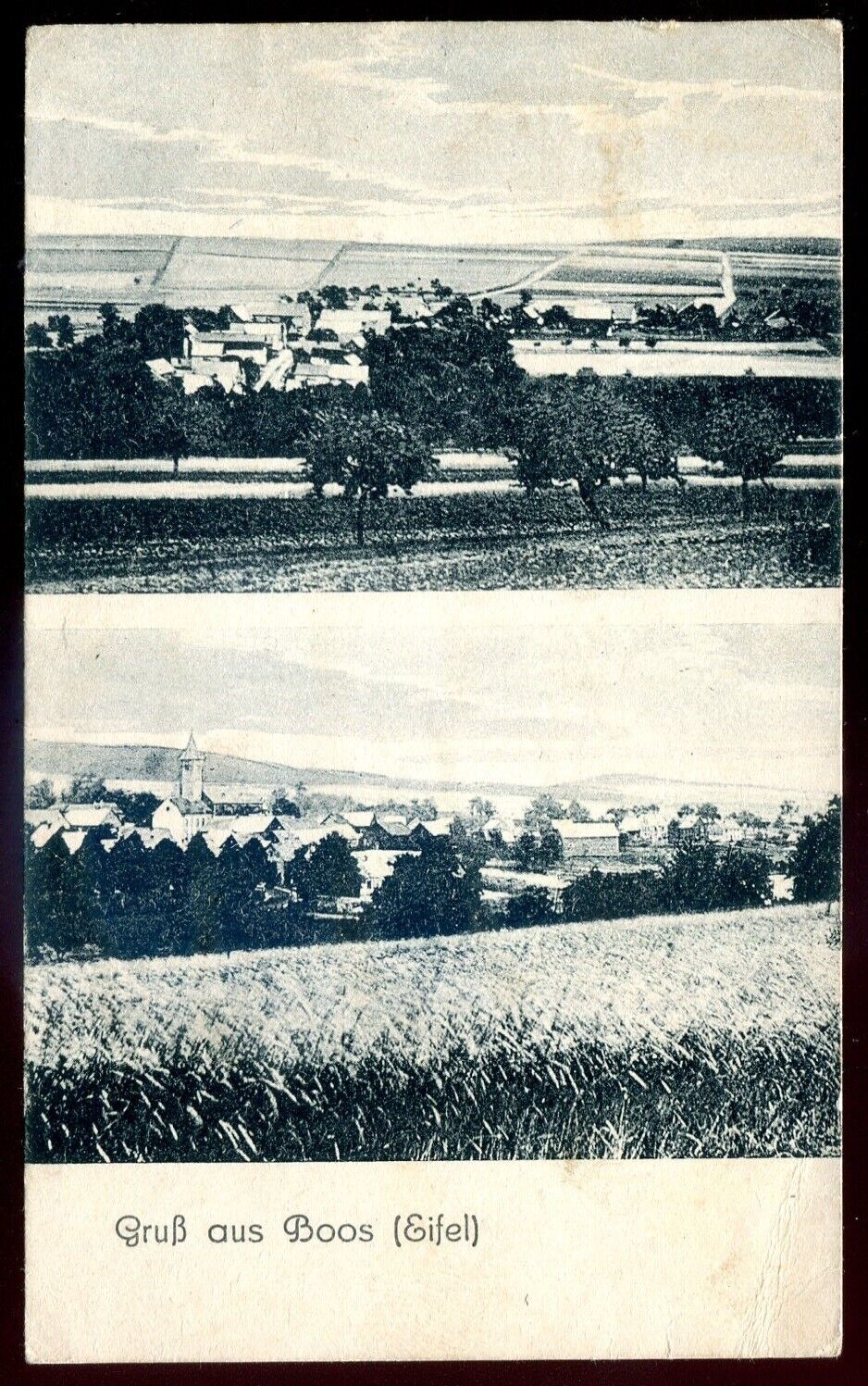 GERMANY Gruss aus Boos Postcard 1920 Multiview