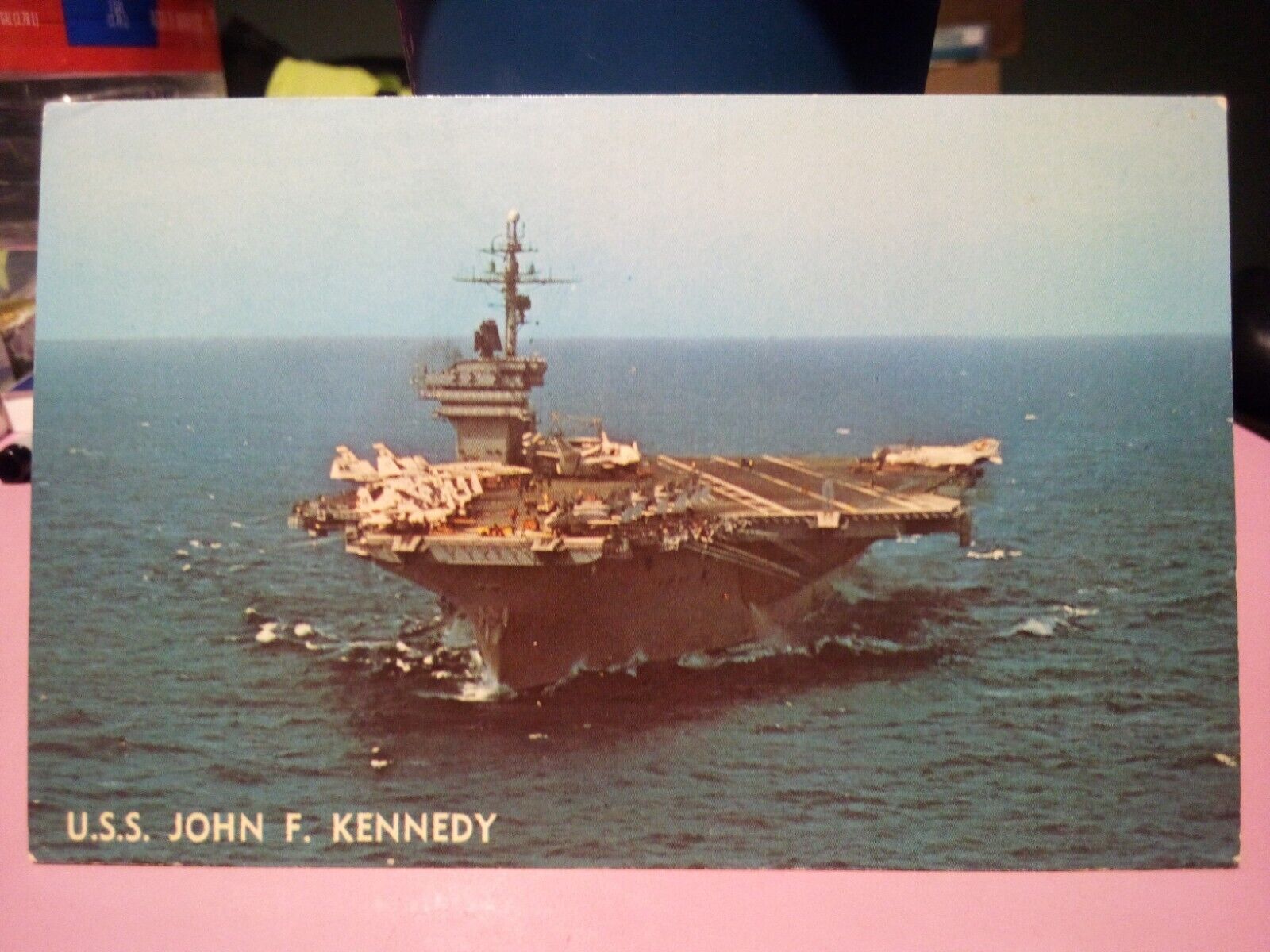 U.S.S. John F. Kennedy warship Aircraft Carrier airplanes 