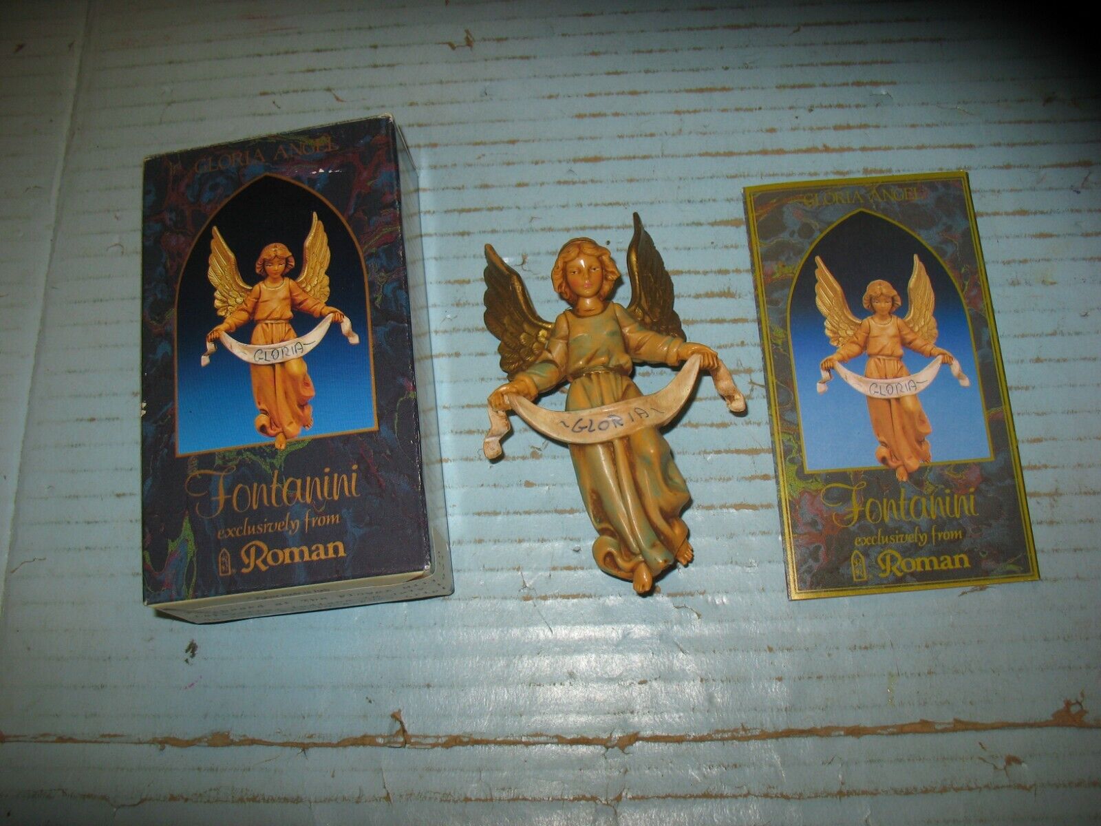 VTG Fontanini Nativity Figure Gloria Angel Depose Italy W Box 1992 #52517 Roman