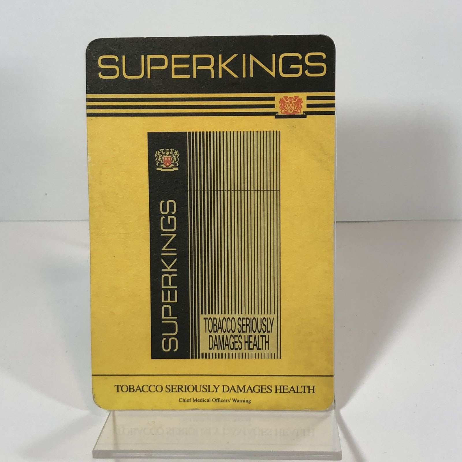 Vintage Super Kings Cigarette Tobacco Beer Mat Coaster Advertising
