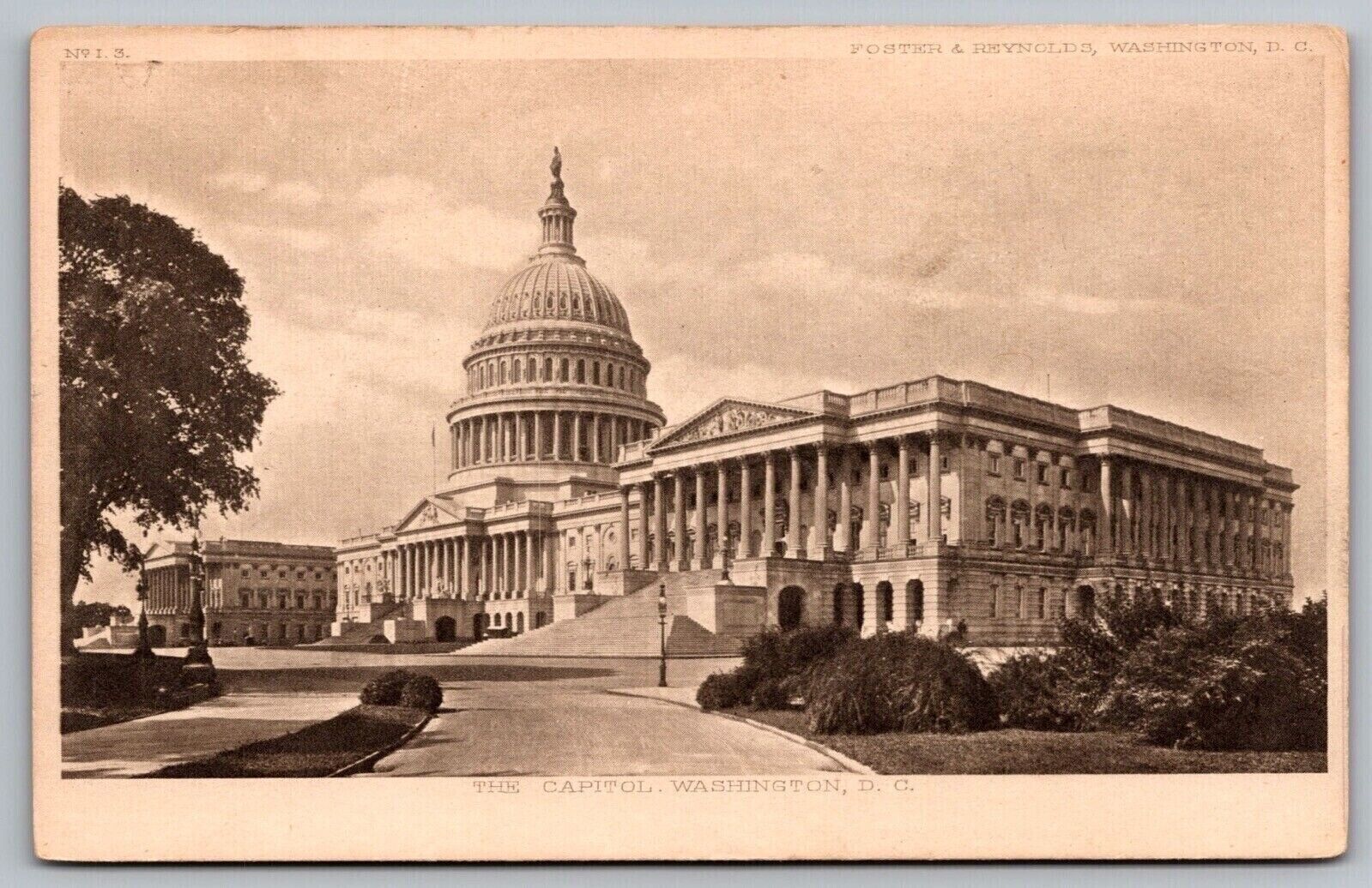 The Capitol Washington Dc Antique Undivided Back Postcard