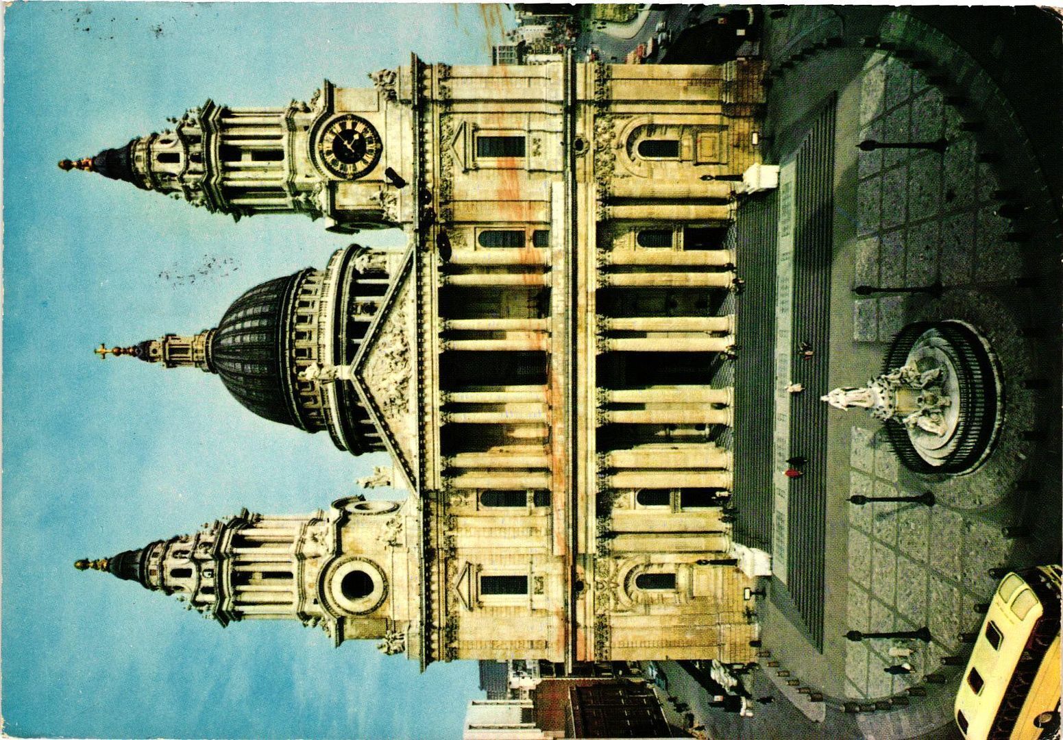 Vintage Postcard 4x6- ST. PAUL\'S CATHEDRAL, LONDON, ENGLAND