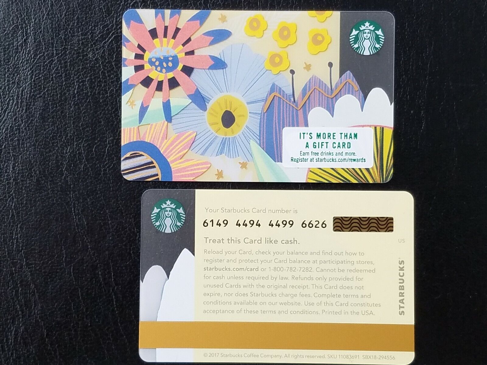 YOU PICK - 2017 Starbucks Cards (2017 copyright) Gift Card - USA