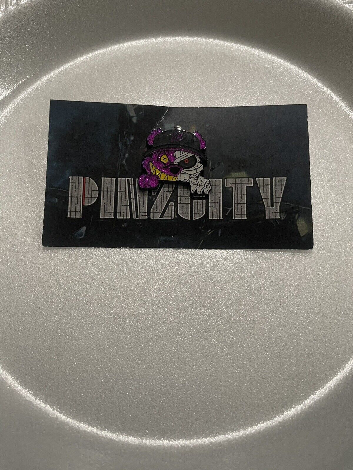 Pinzcity Purple/Gray Terminator Peeker Scarebear Limited Release