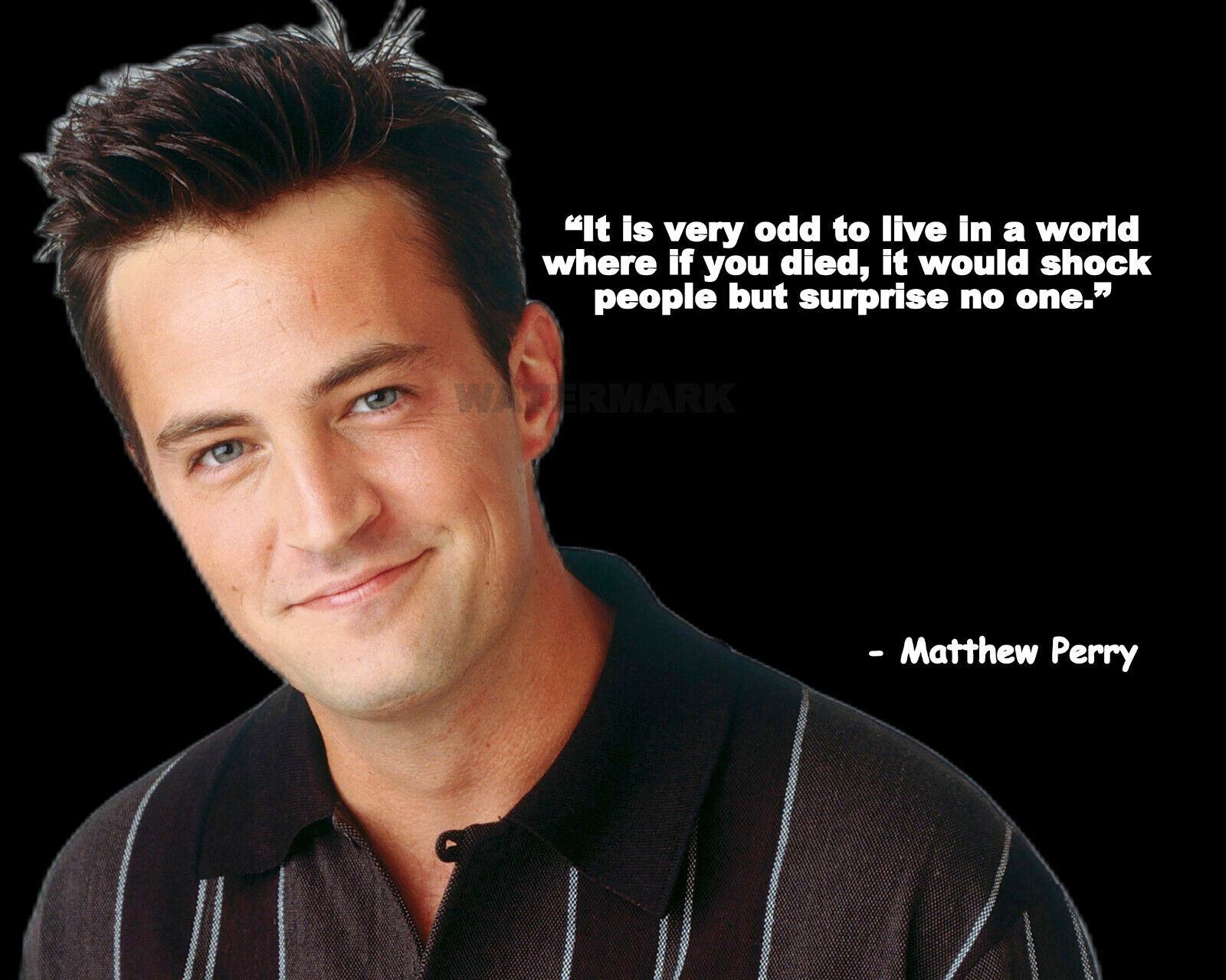 Actor Matthew Perry Quote It is very odd to live in a world PUBLICITY PHOTO 8X10