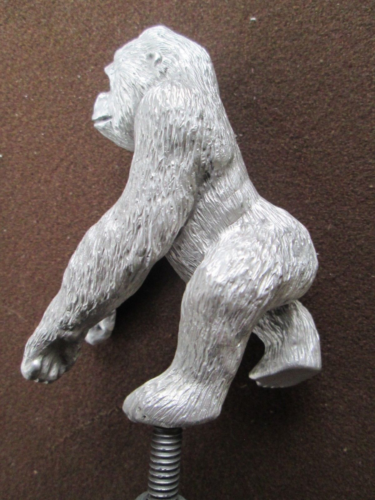 african silverback gorilla ratrod hotrod car hood ornament 