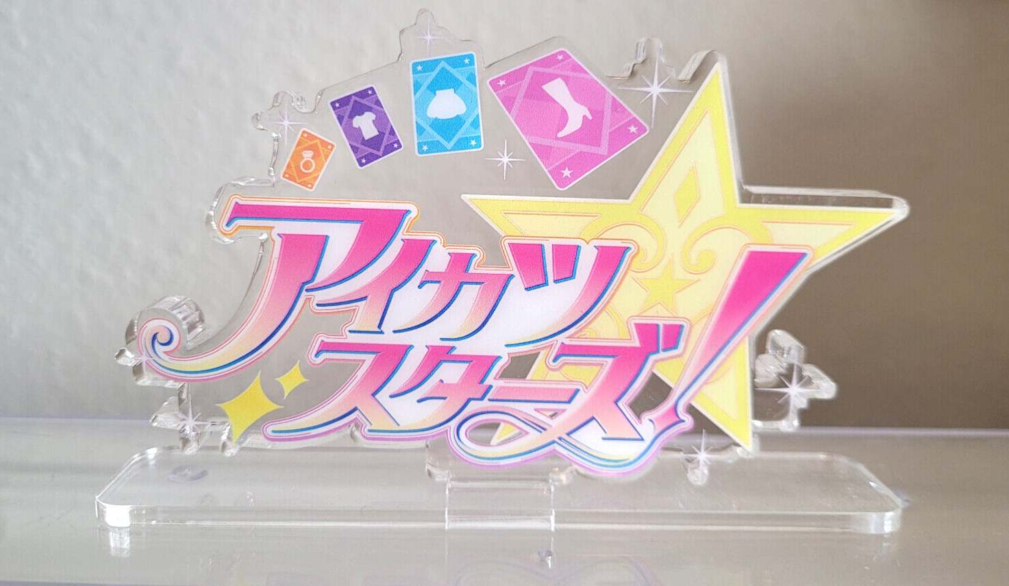 Aikatsu Stars Logo Display DX acrylic stand Premium Bandai